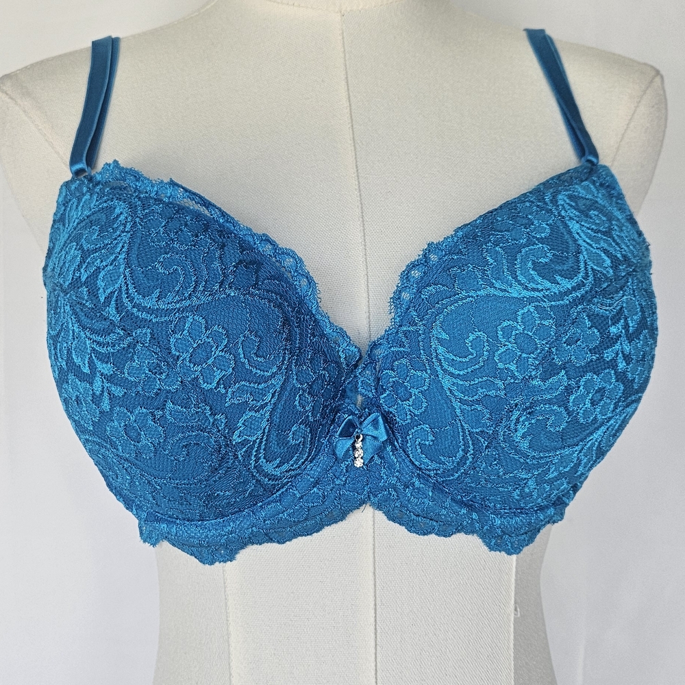 smart & sexy Teal Lace Underwire Bra